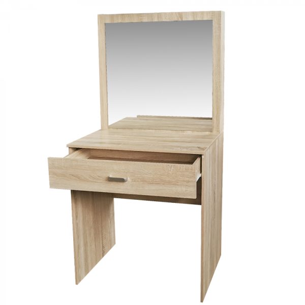 VDD - Kaptafel make up visagie opmaaktafel bureau - toilettafel - lichtbruin - Meubel Plein