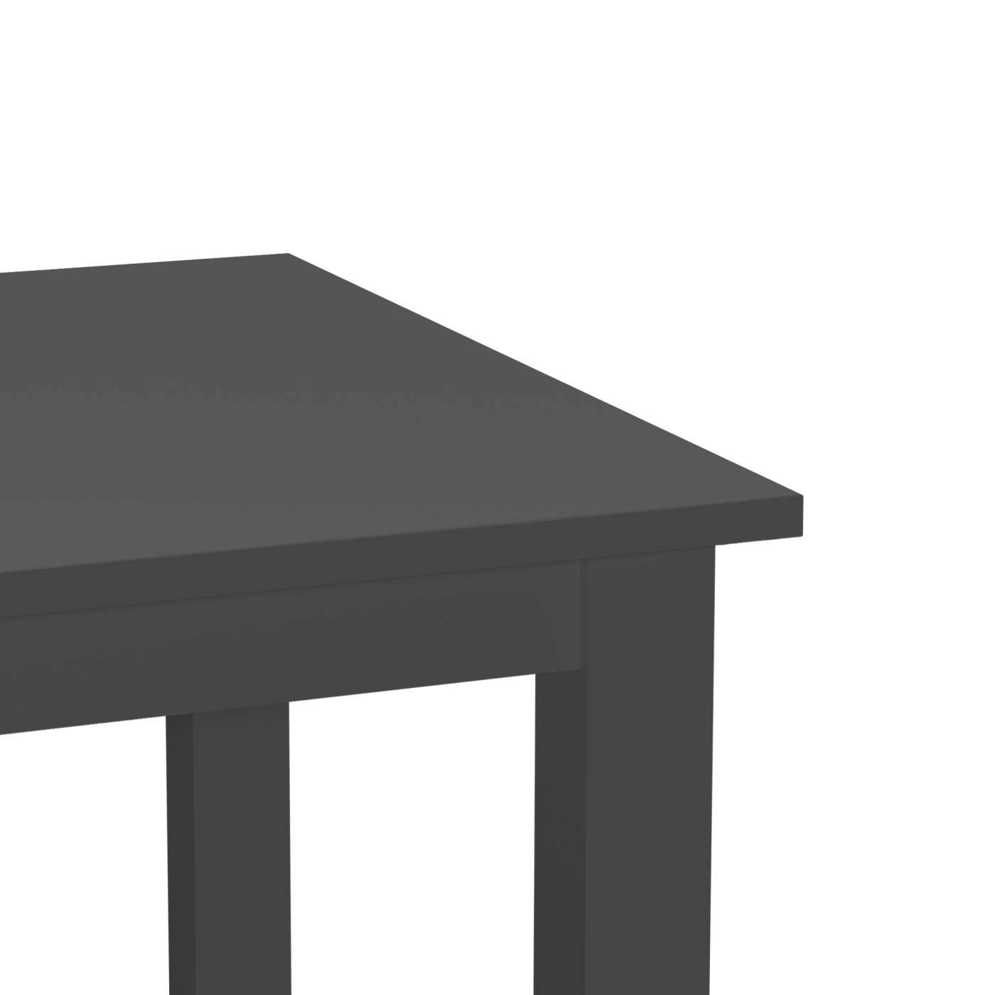 Keukentafel - bureau tafel - 75 cm x 75 cm - zwart - Meubel Plein Keukentafel - bureau tafel - 75 cm x 75 cm - zwart - Meubel Plein