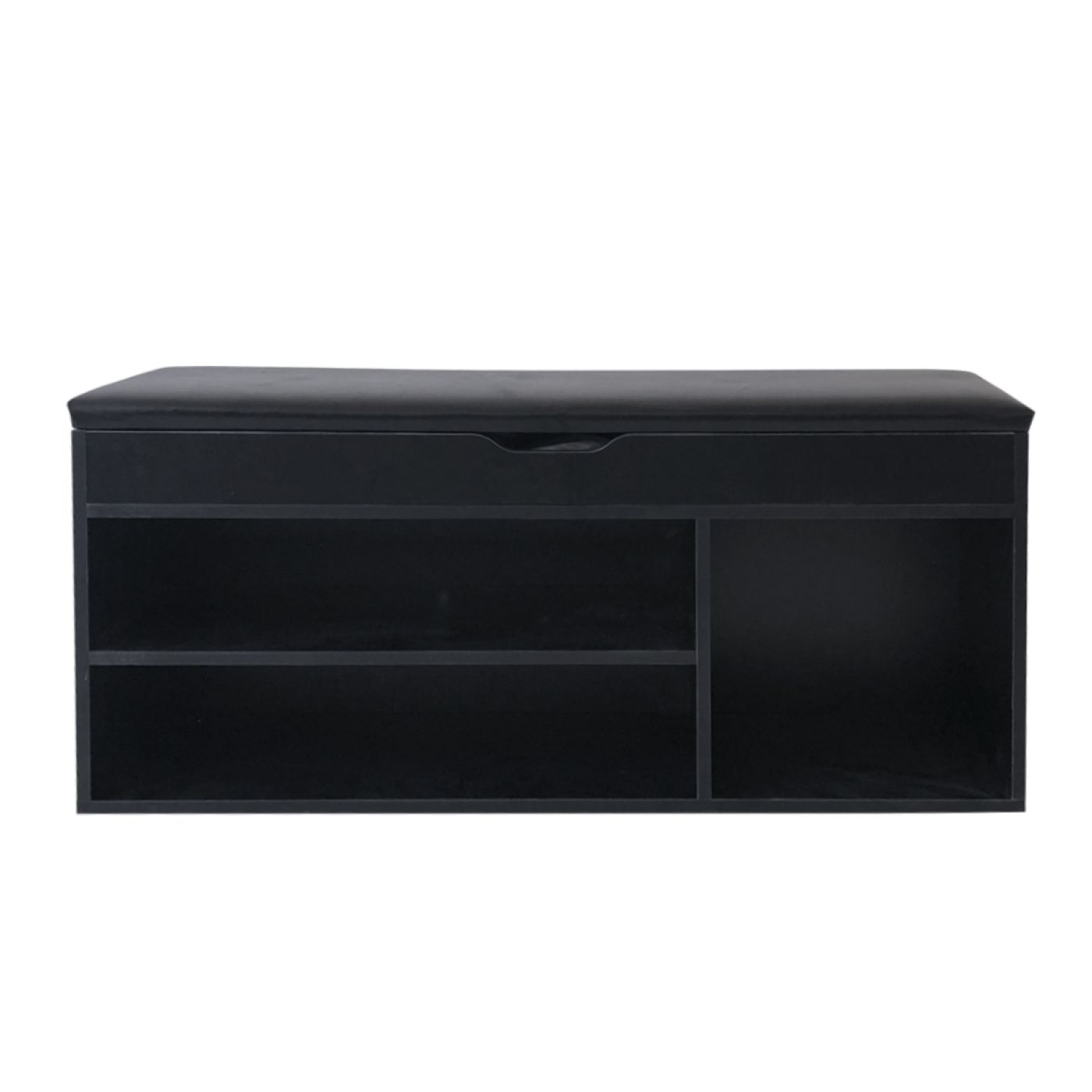 Schoenenkast met opbergruimte - schoenenrek - schoenenbankje - zwart - Meubel Plein Schoenenkast met opbergruimte - schoenenrek - schoenenbankje - zwart - Meubel Plein