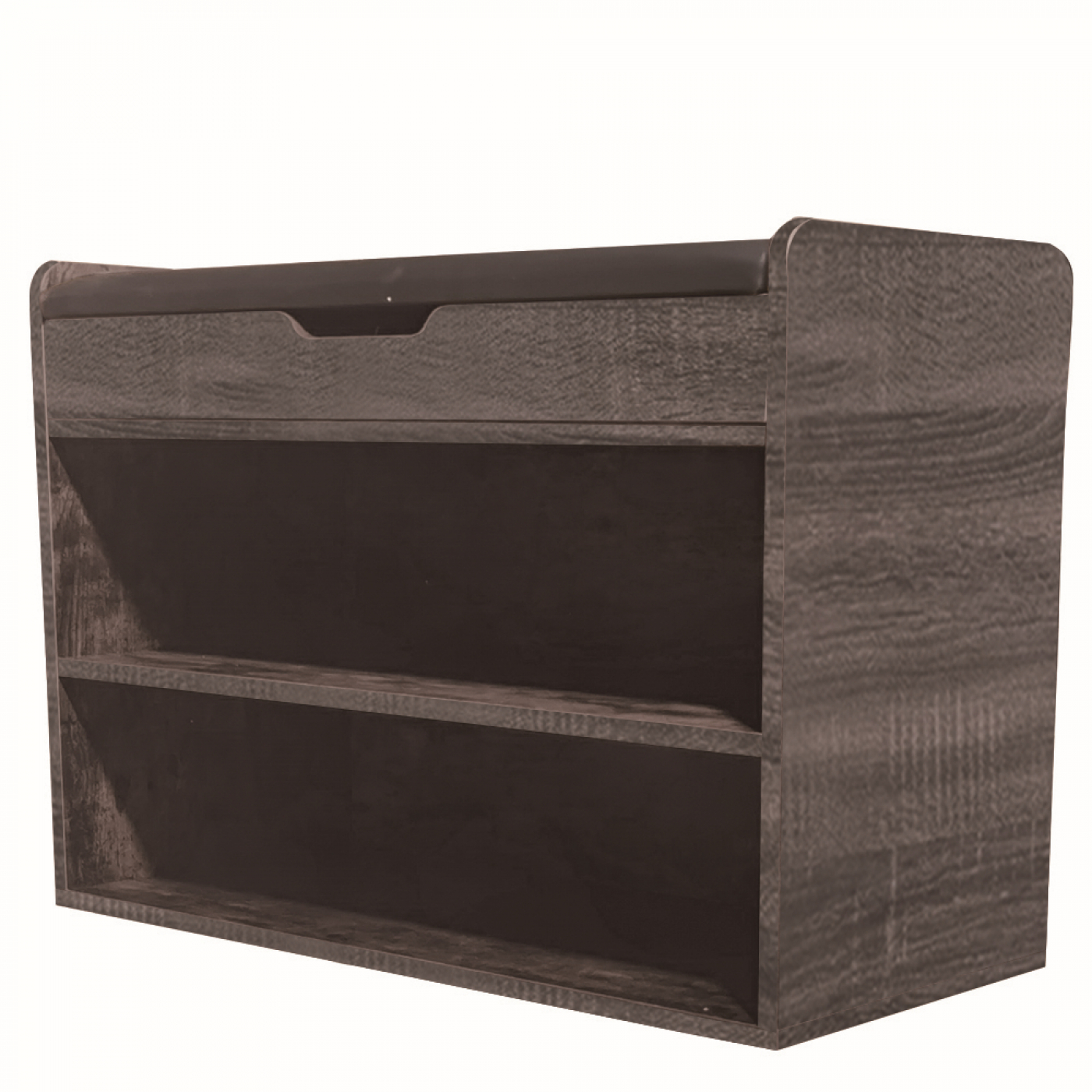 Schoenenkast met bankje - halbankje met schoenen opbergvakken - bruin gijskleurig - Meubel Plein Schoenenkast met bankje - halbankje met schoenen opbergvakken - bruin gijskleurig - Meubel Plein