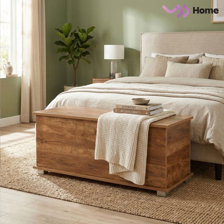 VDD Home - Speelgoedkist - 100 x 40 x 40 cm - Vintage bruin - alternatieve afbeelding