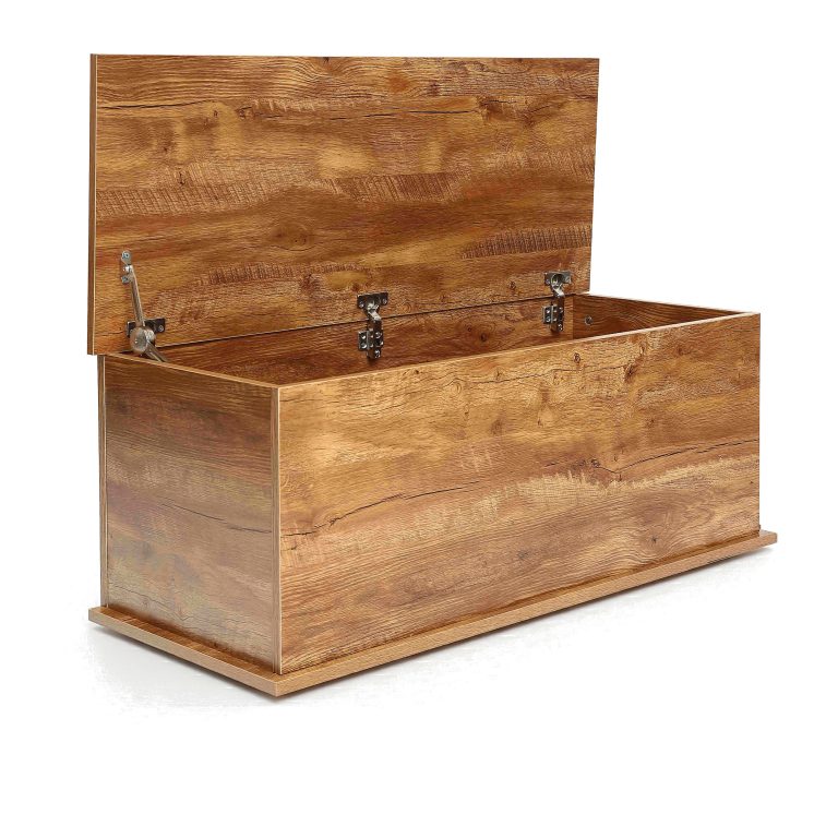 VDD Home - Speelgoedkist - 100 x 40 x 40 cm - Vintage bruin