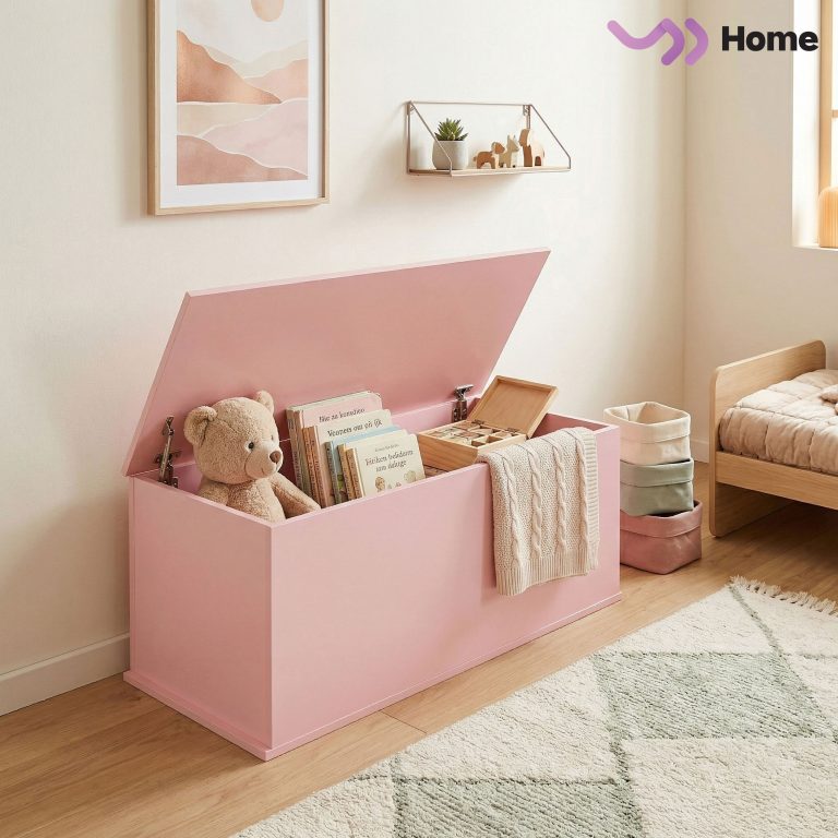 VDD Home - Speelgoedkist - 100 x 40 x 40 cm - Roze - alternatieve afbeelding