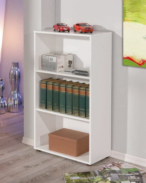 Boekenkast archiefkast - open wandkast wit - Meubel Plein