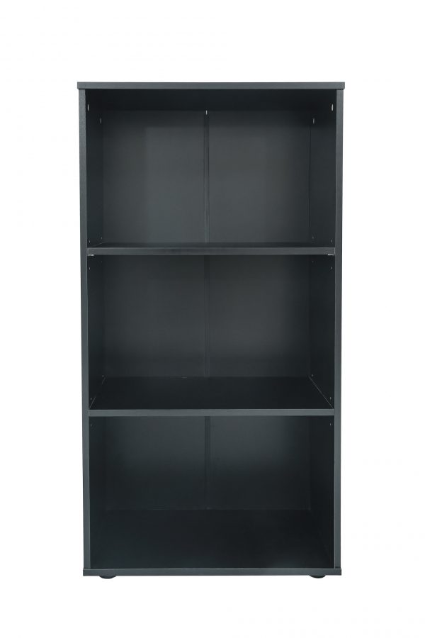 Boekenkast archiefkast - open wandkast zwart - Meubel Plein