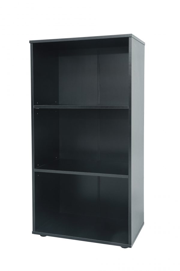 Boekenkast archiefkast - open wandkast zwart - Meubel Plein