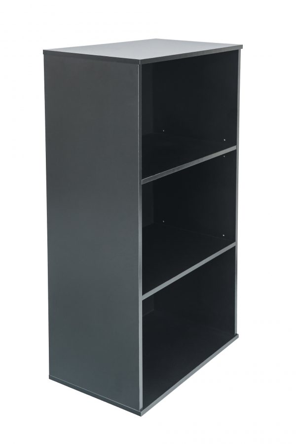 Boekenkast archiefkast - open wandkast zwart - Meubel Plein