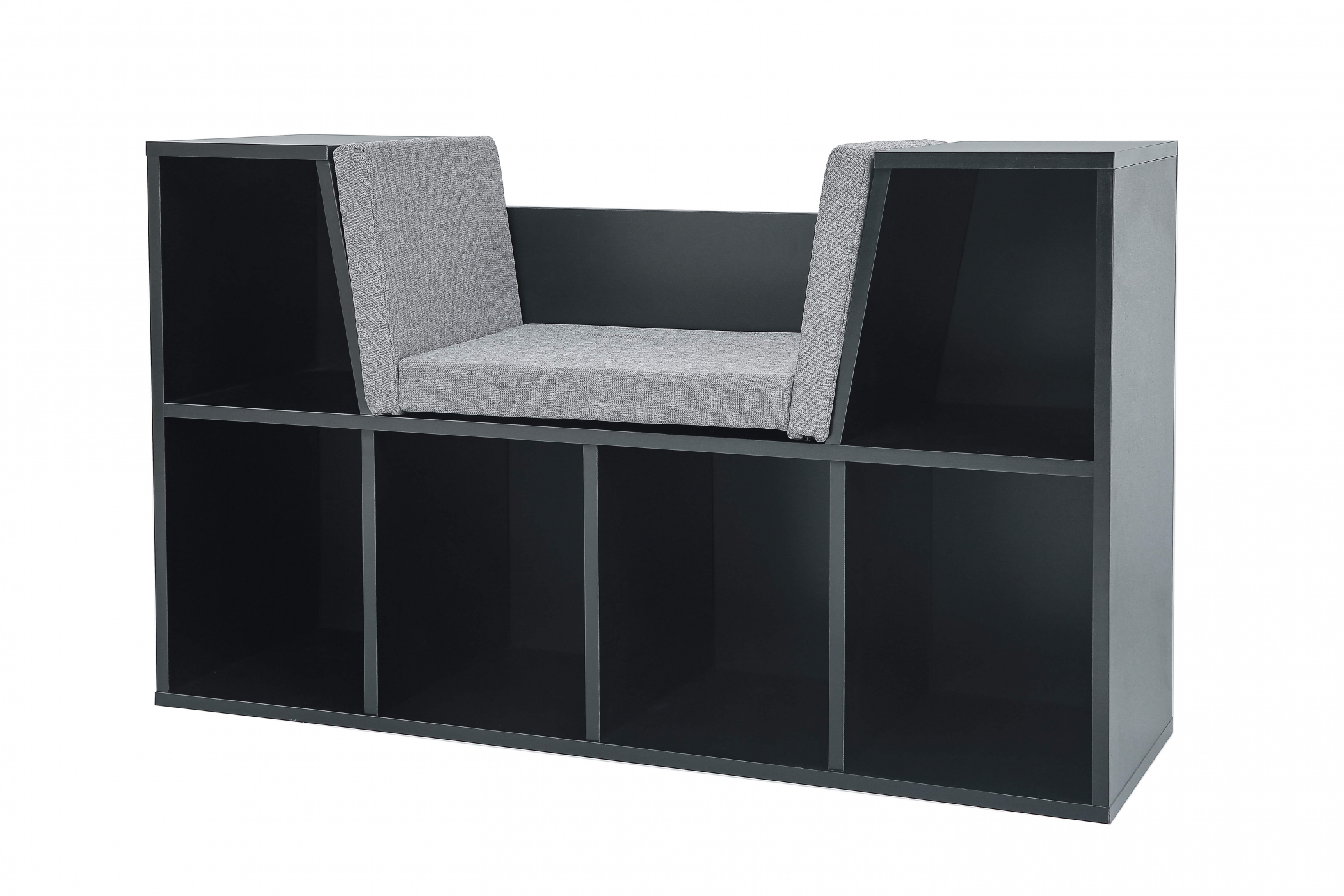 Schoenenkast met zitkussen - opbergen schoenen laarzen - alternatieve afbeelding