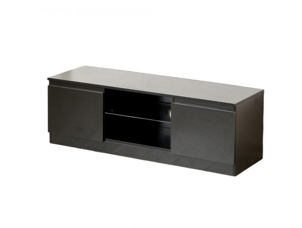 TV meubel dressoir - TV kast - 120 cm breed - zwart - Meubel Plein