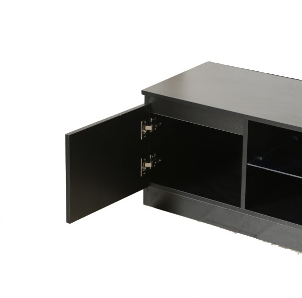 TV meubel dressoir - TV kast - 120 cm breed - zwart - Meubel Plein