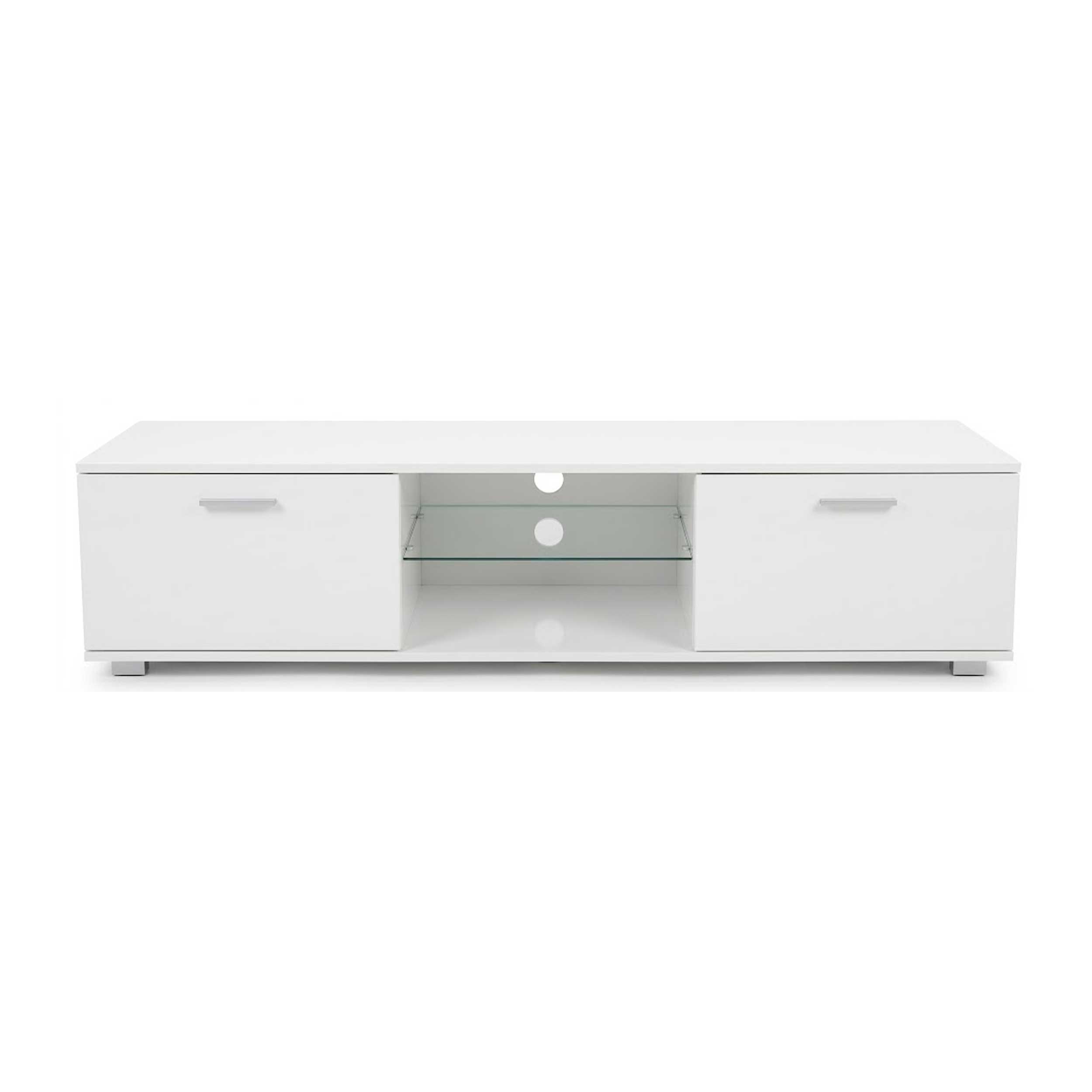 VDD TV Meubel met LED Verlichting - TV Dressoir - 140 cm breed - Wit - Meubel-Plein VDD TV Meubel met LED Verlichting - TV Dressoir - 140 cm breed - Wit - Meubel-Plein