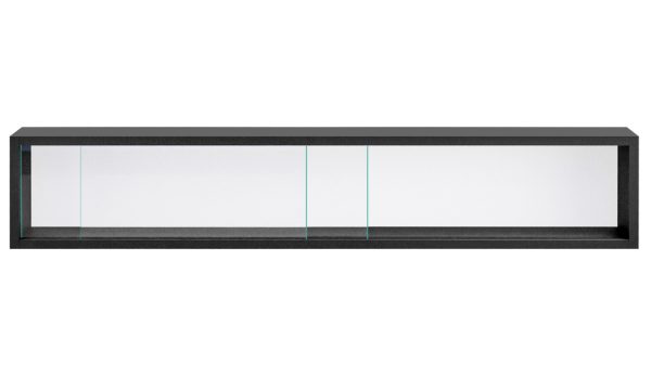 Vitrinekastje staande hangende wandvitrine - schuifdeuren - 95 x 18 x 12 cm - Meubel Plein