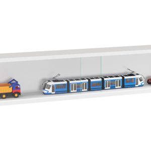 VDD Vitrinekastje staande hangende wandvitrine - schuifdeuren - 95 x 18 x 12 cm