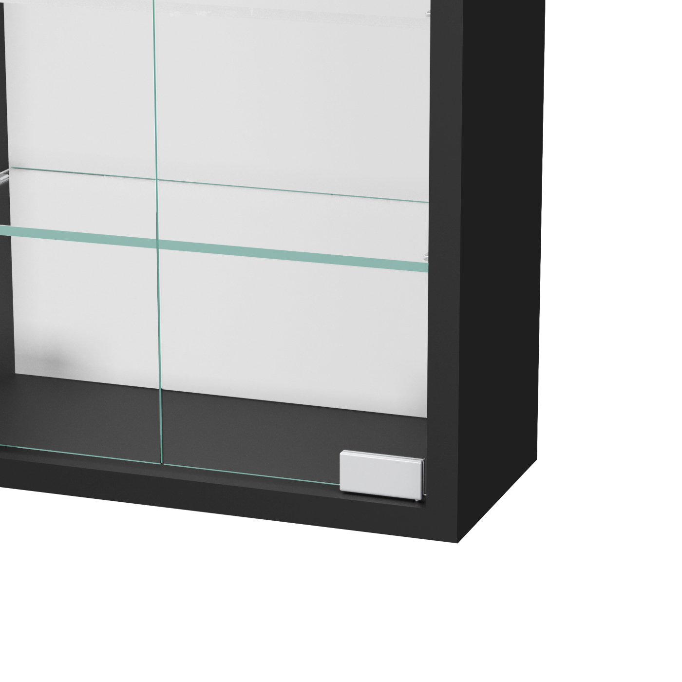 Vitrinekastje staande hangende wandvitrine - 40 x 60 x 13 cm - Meubel Plein Vitrinekastje staande hangende wandvitrine - 40 x 60 x 13 cm - Meubel Plein