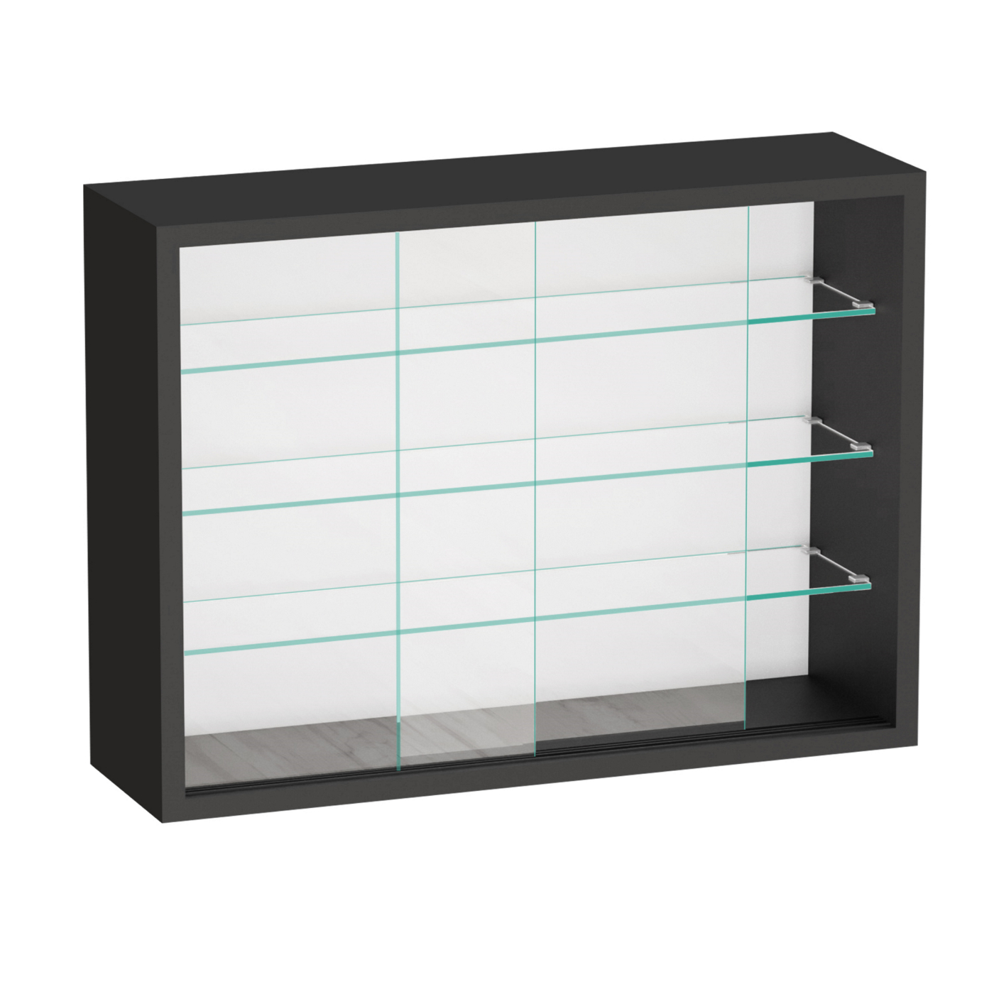 Vitrinekastje staande hangende wandvitrine - schuifdeuren - 50 x 40 x 13 cm - Meubel Plein Vitrinekastje staande hangende wandvitrine - schuifdeuren - 50 x 40 x 13 cm - Meubel Plein