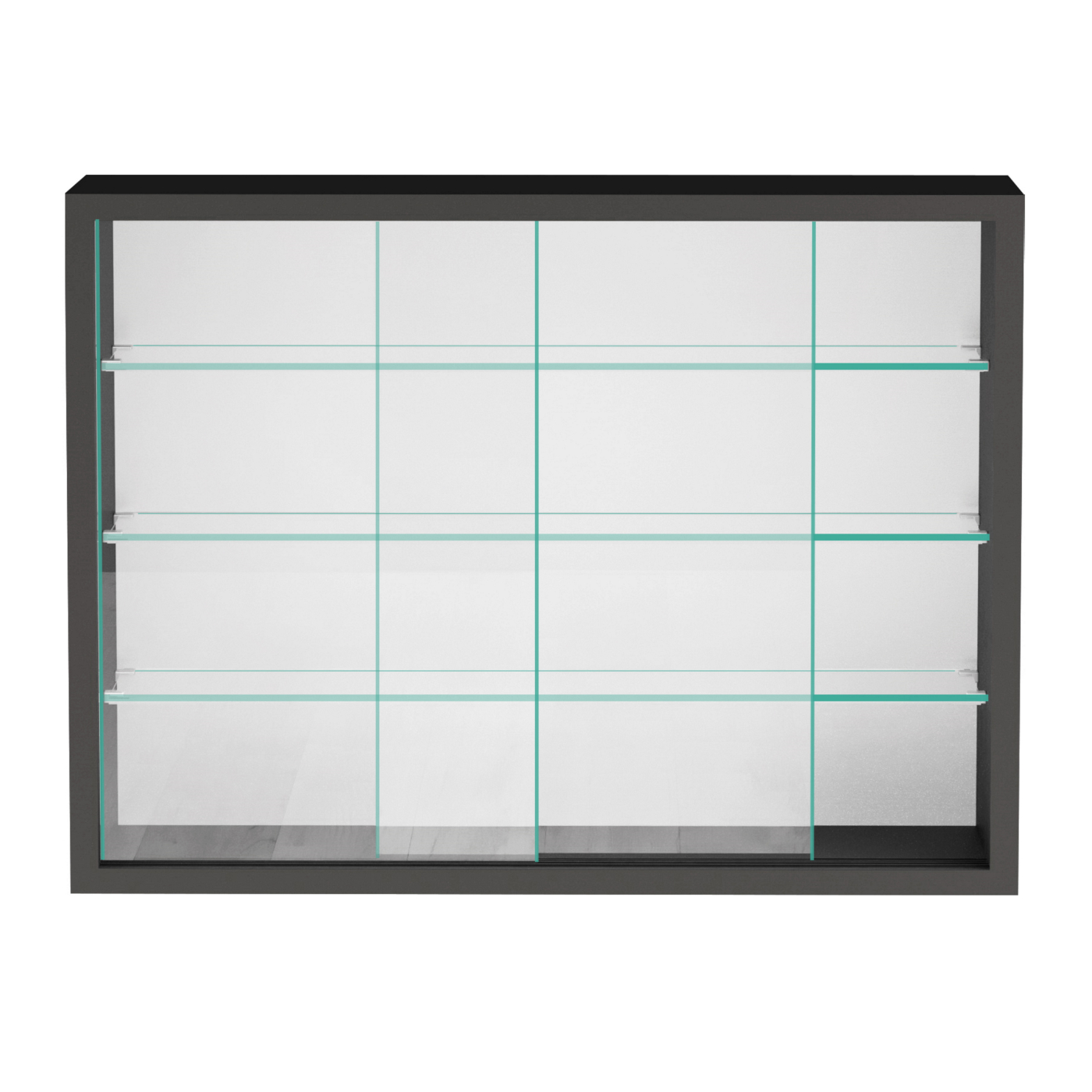 Vitrinekastje staande hangende wandvitrine - schuifdeuren - 50 x 40 x 13 cm - Meubel Plein Vitrinekastje staande hangende wandvitrine - schuifdeuren - 50 x 40 x 13 cm - Meubel Plein