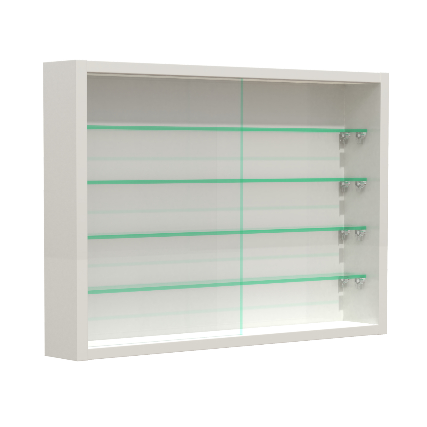 Vitrinekastje staande hangende wandvitrine - glasplanken 50 cm breed x 4.5 diep - schuifdeuren - Meubel Plein Vitrinekastje staande hangende wandvitrine - glasplanken 50 cm breed x 4.5 diep - schuifdeuren - Meubel Plein