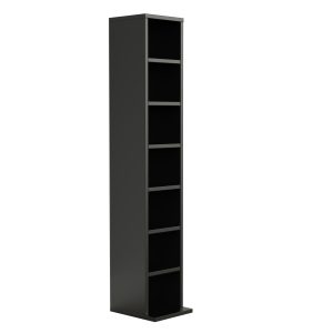 VDD - wandkast - 7 planken - opbergkast - zwart