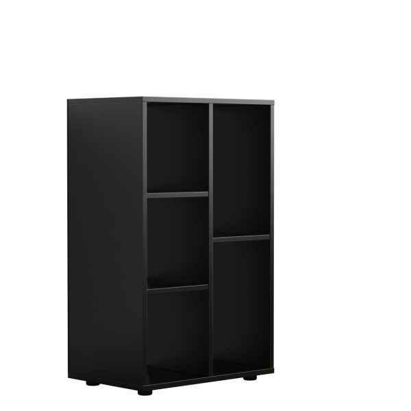VDD - Kast - wandkast - zwart - 5 vakken - Meubel Plein