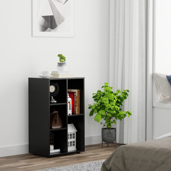 VDD - Kast - wandkast - zwart - 5 vakken - Meubel Plein