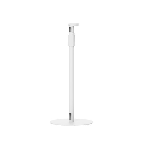 VDD Vloerstandaard Sonos® - Speaker Standaard - Vloerstandaard Speaker - In Hoogte Verstelbaar - Geschikt voor Sonos era 100 & 300 - Kabelmanagement - Wit - Meubel Plein