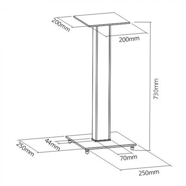 Speakerstandaard universeel - luidsprekerstandaard - set van 2 stuks - Meubel Plein