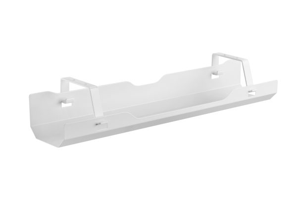 Kabelgoot voor onder het bureau - 60 cm breed - wit - Meubel Plein