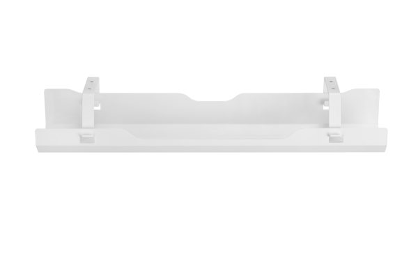 Kabelgoot voor onder het bureau - 60 cm breed - wit - Meubel Plein