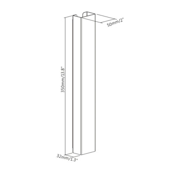 VDD Kabelgoot - Kabel Organizer - Kabel Beschermer - Magnetisch Frame - Kabelmanagment - Voor Bureau & TV - Wit - Meubel Plein