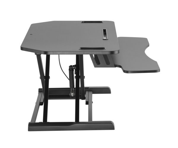 Bureau verhoger zit sta werkplek - ergonomisch hoogte verstelbaar bureau - 95 cm breed - Meubel Plein