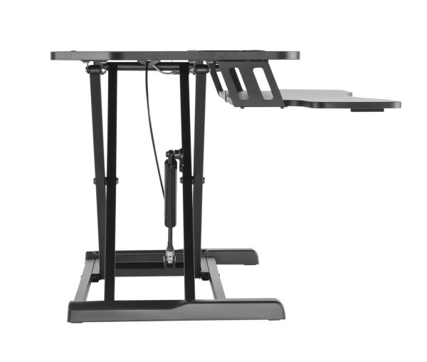 Bureau verhoger zit sta werkplek - ergonomisch hoogte verstelbaar bureau - 95 cm breed - Meubel Plein
