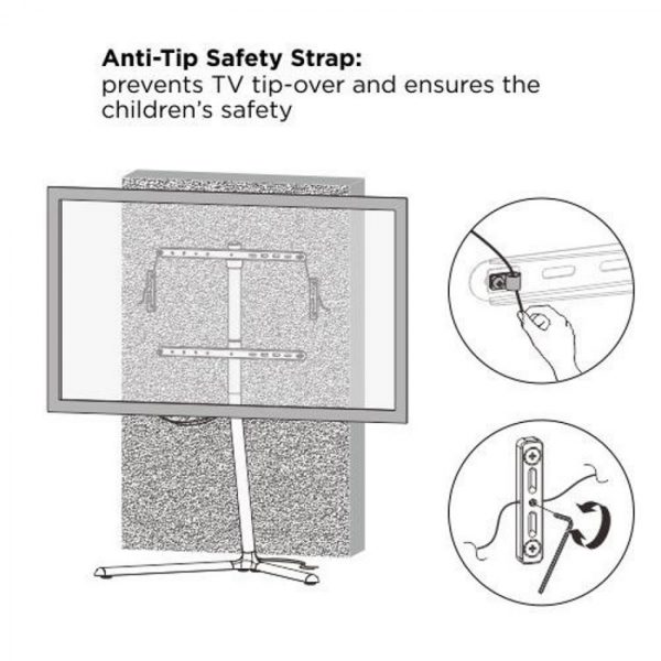 Tv standaard modern studio design - tv statief - tot 70 inch beeldscherm - Meubel Plein