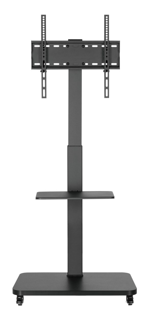 VDD - TV statief - TV statief verrijdbaar - TV statief zwart - TV standaard - TV statief met plank - TV standaard verrijdbaar - draaibaar - 32 inch tot 65 inch - Meubel Plein