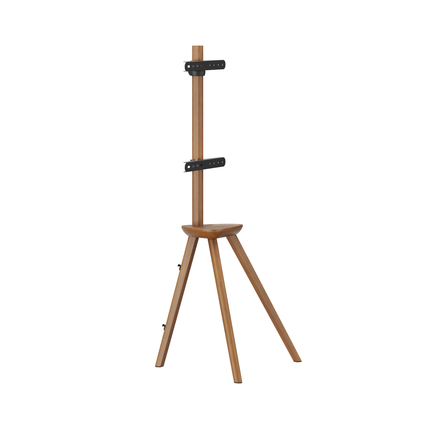 VDD TV Standaard - Vloerstandaard - Studio Statief - Schildersezel Design - Tot 65 inch - Bruin - alternatieve afbeelding