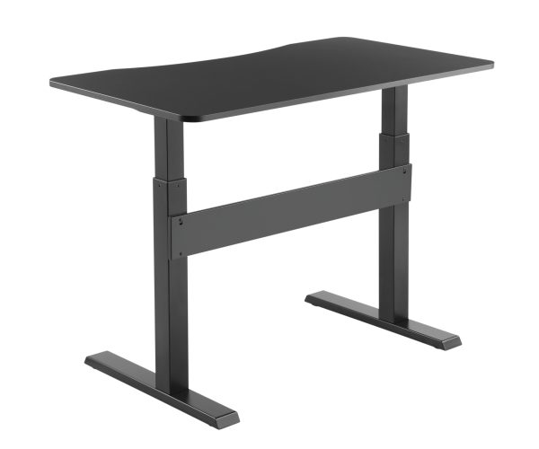Bureau zit sta - laptop computertafel - in hoogte verstelbaar - 120 x 67.5 cm - Meubel Plein