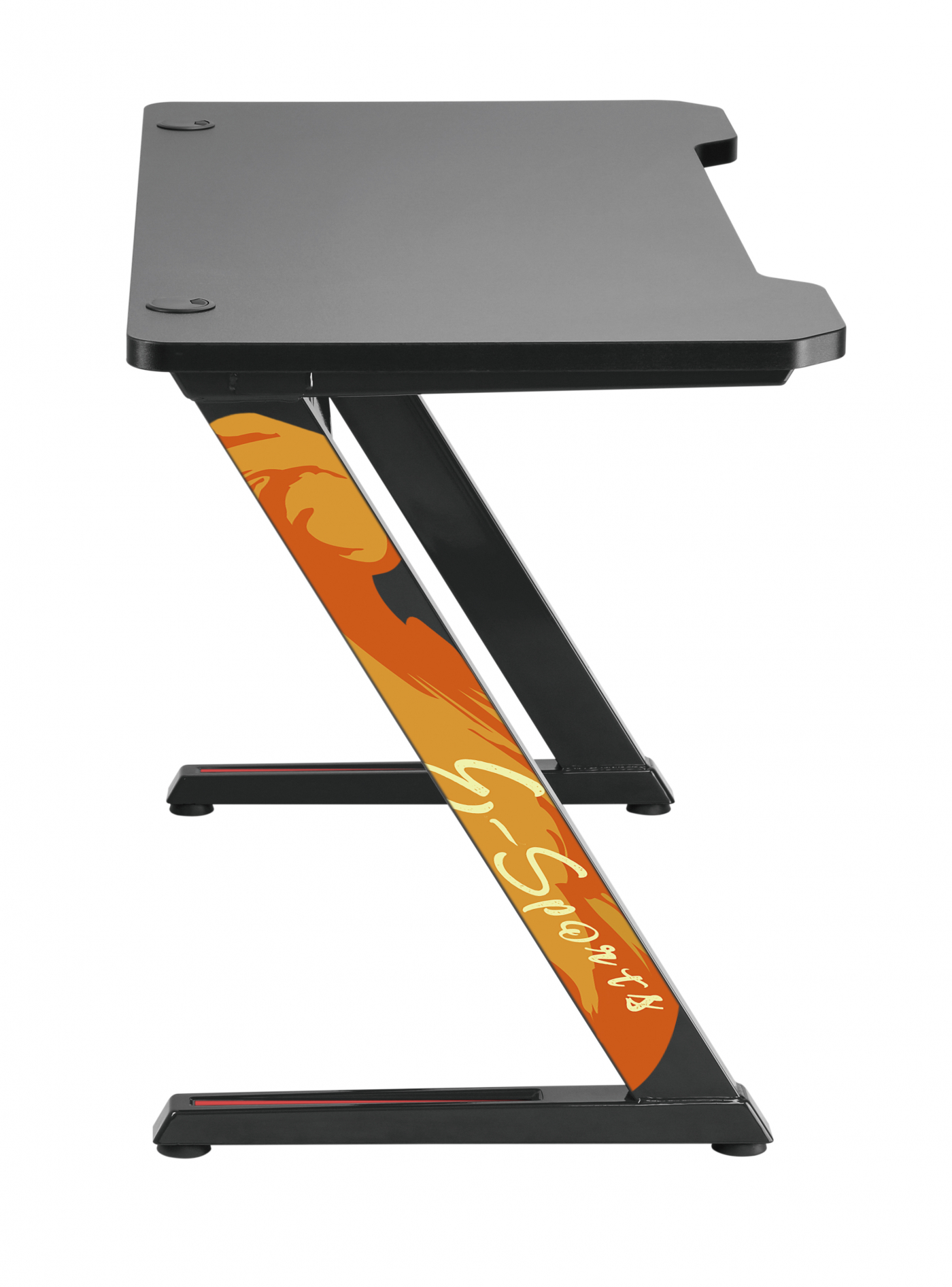 Computer game bureau gaming desk Thomas zwart ideaal voor uw game set up 120 cm x 60 cm - alternatieve afbeelding