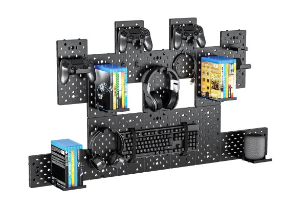 Game accessoires modulair opbergsysteem voor controller console games en headset - Meubel Plein