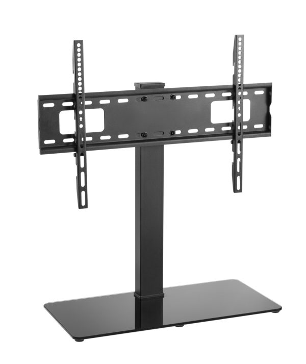 TV standaard - tv statief - tv voet - tafelmodel - draaibaar - hoogte verstelbaar 67 cm tot 79 cm - Meubel Plein