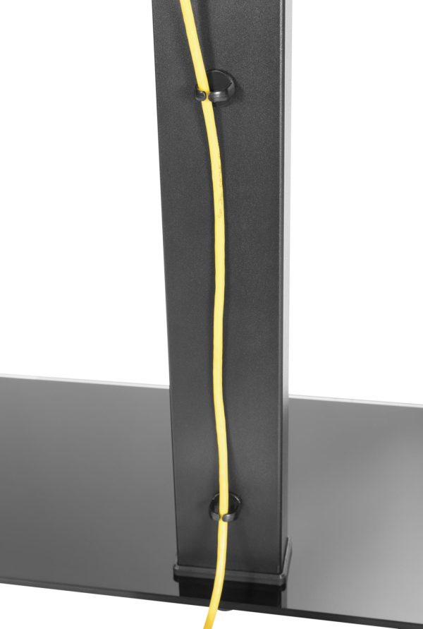 TV standaard - tv statief - tv voet - tafelmodel - draaibaar - hoogte verstelbaar 67 cm tot 79 cm - Meubel Plein