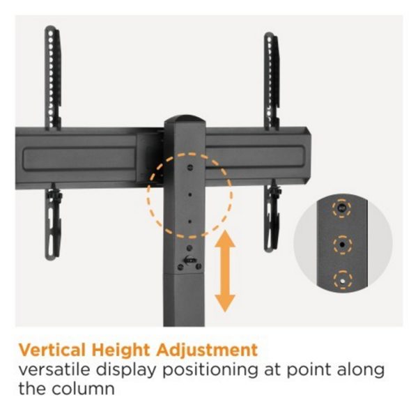 TV standaard - tv statief - tafelmodel - draaibaar - hoogte verstelbaar 36 cm tot 55 cm - Meubel Plein