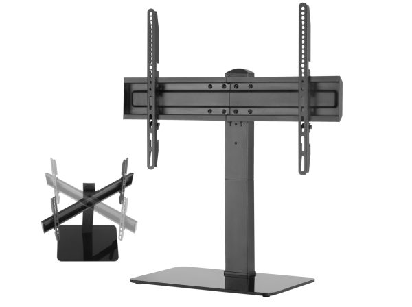TV standaard - tv statief - tafelmodel - draaibaar - hoogte verstelbaar 36 cm tot 55 cm - Meubel Plein