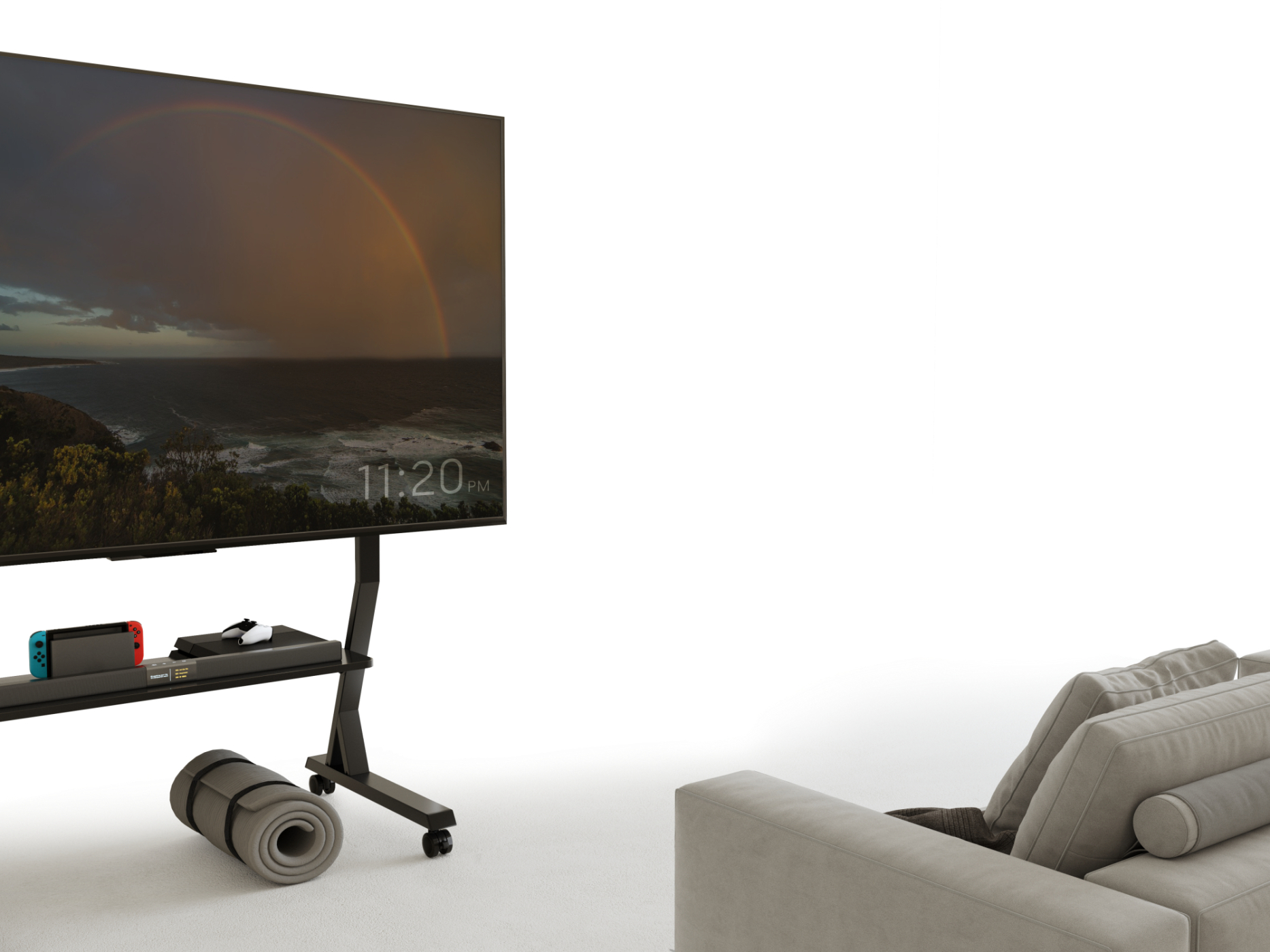 VDD - TV statief - TV - statief verrijdbaar - TV statief zwart - TV standaard verrijdbaar - draaibaar - 45 inch tot 90 inch - Meubel Plein VDD - TV statief - TV - statief verrijdbaar - TV statief zwart - TV standaard verrijdbaar - draaibaar - 45 inch tot 90 inch - Meubel Plein