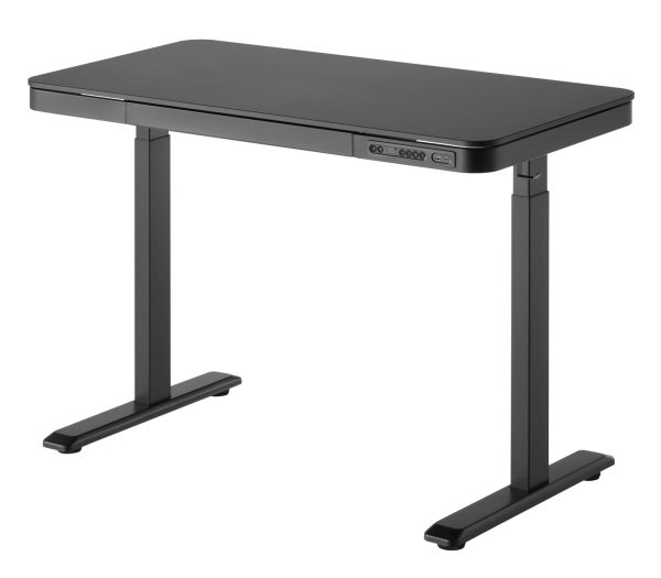 VDD Gaming Bureau Premium - Zit sta Bureau - Elektrisch in Hoogte verstelbaar - Gaming Bureau - Desk - Gaming Desk - Ergonomisch Verstelbaar bureau - Incl. Ingebouwde USB C en USB A - Meubel Plein