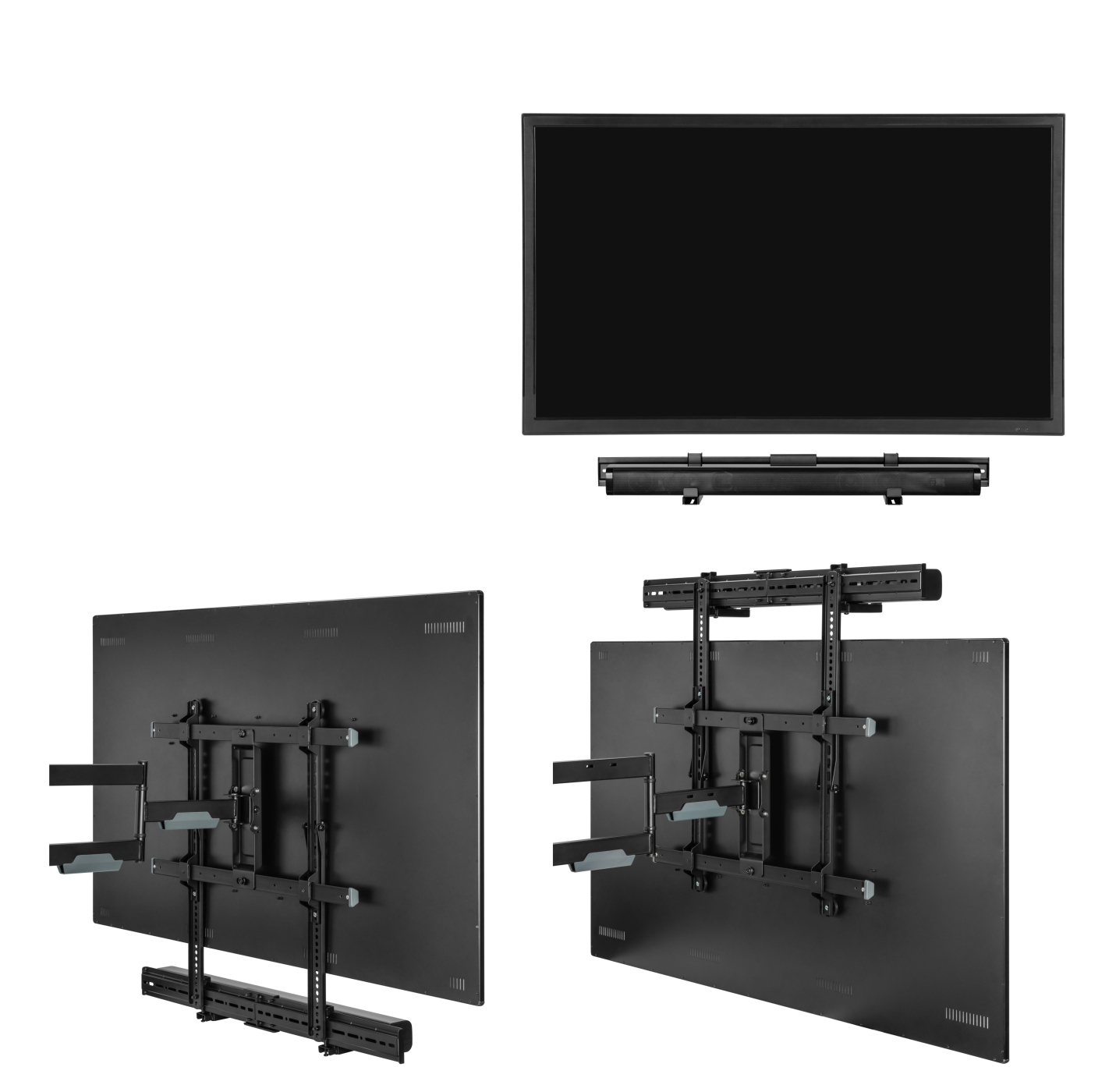 Soundbar tv beugel universeel - montage onder of boven tv - wandmontage