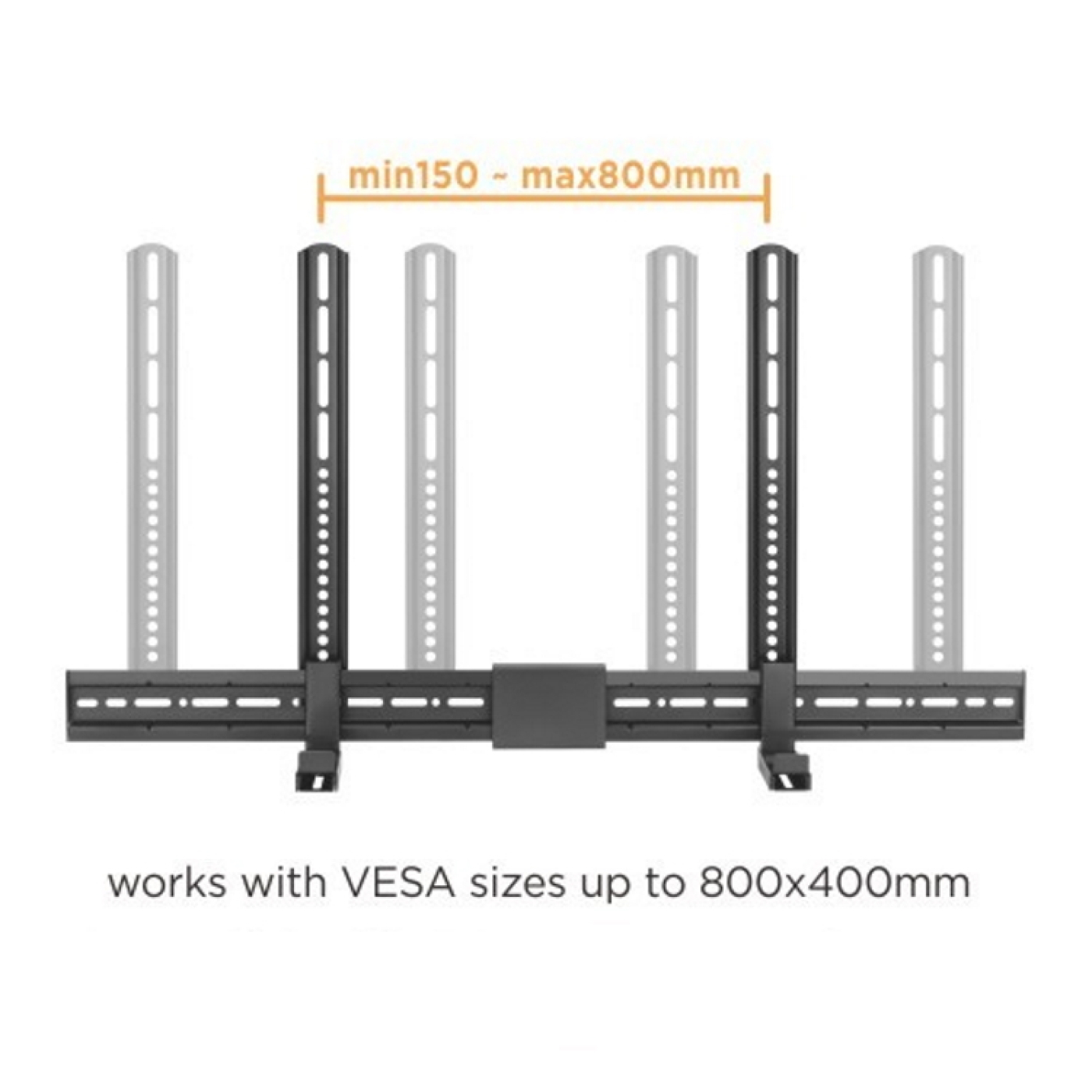 Soundbar tv beugel universeel - montage onder of boven tv - wandmontage - Meubel Plein Soundbar tv beugel universeel - montage onder of boven tv - wandmontage - Meubel Plein