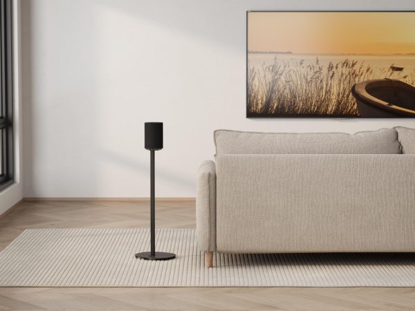 VDD Vloerstandaard Sonos® - Speaker Standaard - Vloerstandaard Speaker - Geschikt voor Sonos era 100 & 300 - Kabelmanagement - Zwart - Meubel Plein