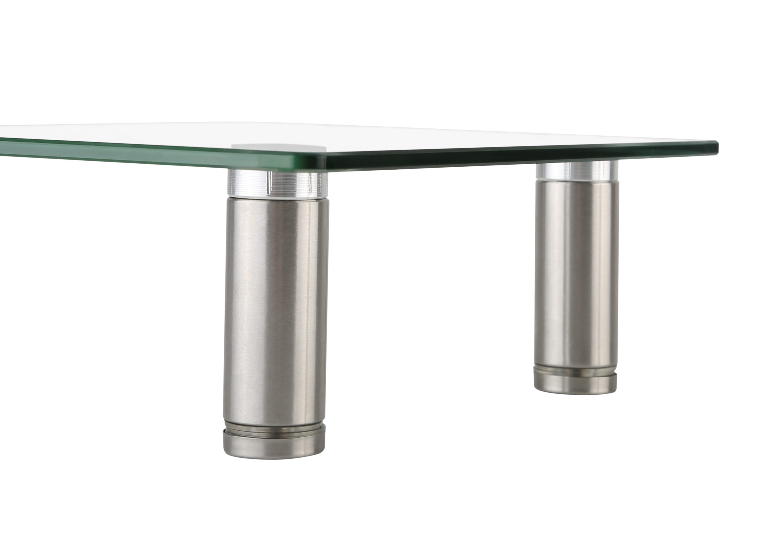 Monitor beeldscherm verhoger hoogte verstelbaar aluminium glas - Meubel Plein Monitor beeldscherm verhoger hoogte verstelbaar aluminium glas - Meubel Plein