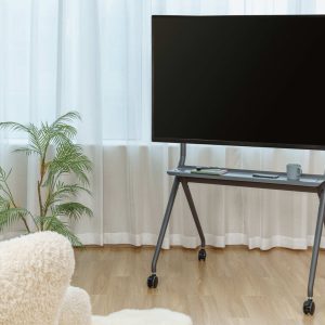 Tv standaard statief verrijdbaar - tot 86 inch tv scherm - 120 kg belastbaar
