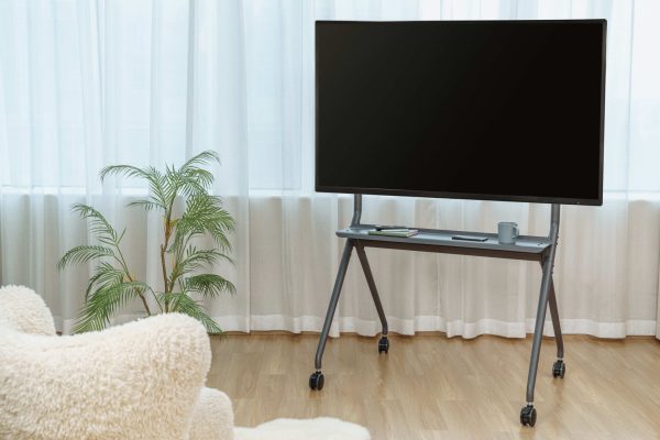 Tv standaard statief verrijdbaar - tot 86 inch tv scherm - 120 kg belastbaar - Meubel Plein
