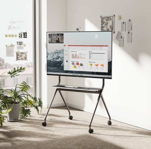 Tv standaard statief verrijdbaar - tot 86 inch tv scherm - 120 kg belastbaar - Meubel Plein